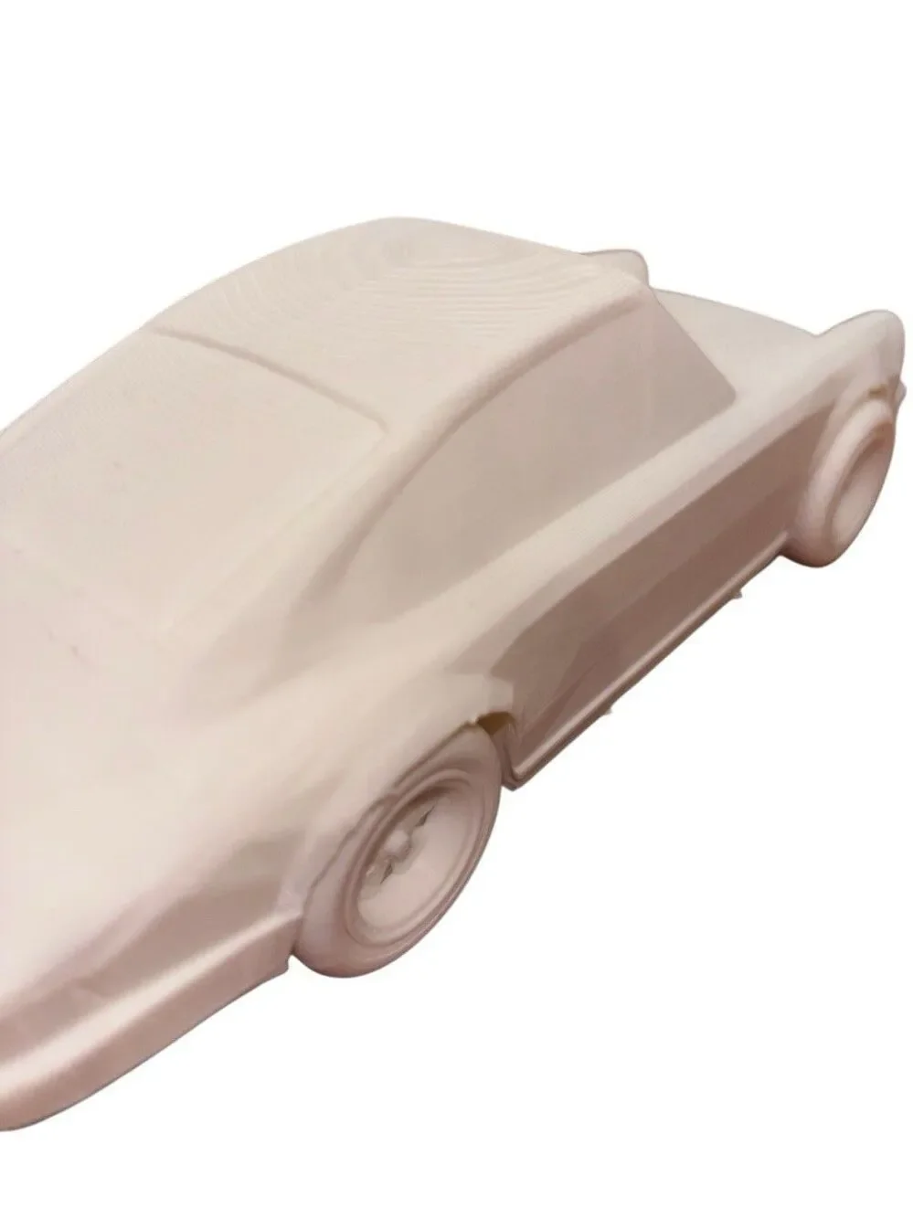 Porsche 911 Plastic Model Kit Unassembled Unpainted White Car Parts on Sprue
